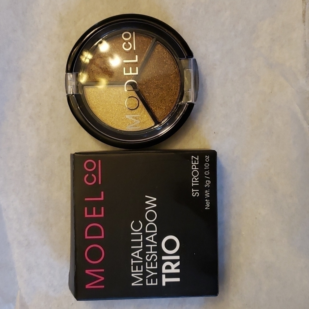 Modelco Metallic Eyeshawdow Trio in St Tropez New in Box Nuetrals